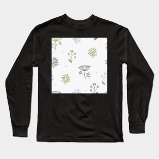 Elegance Seamless pattern with flowers, vector floral illustration in vintage style Long Sleeve T-Shirt